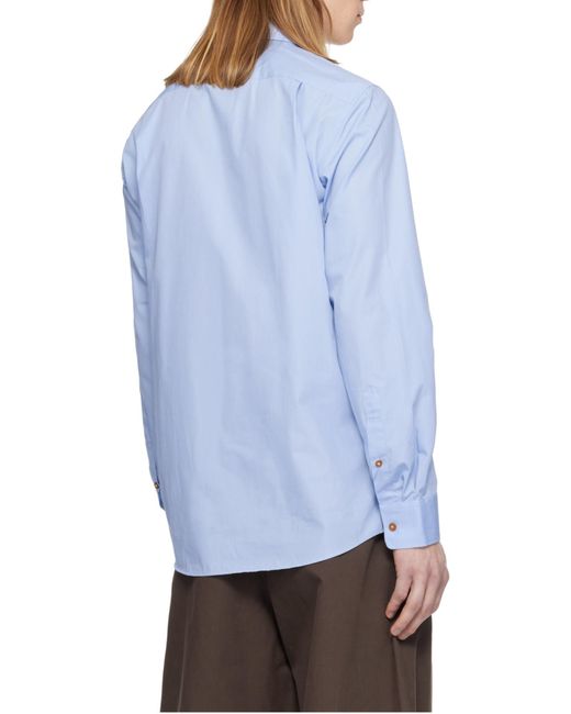 Vivienne Westwood White Orb-Embroidered Organic-Cotton Shirt for men
