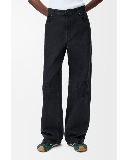 Loewe Blue Anagram Baggy Jeans