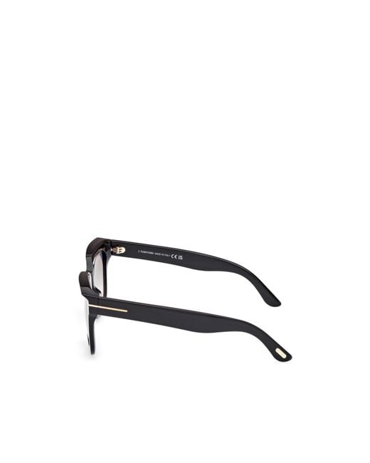 Tom Ford White Eyewear Square Frame Sunglasses