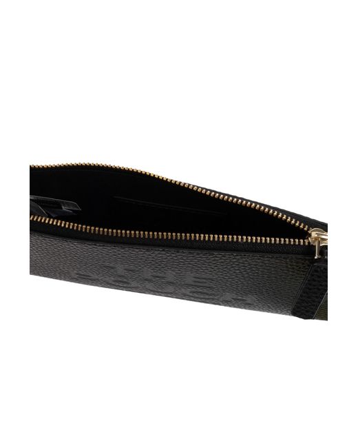 Marc Jacobs Black The Logo Embossed Zipped Pouch