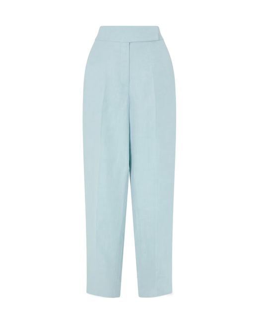 Joseph Blue Wide-Leg Tailored Pants