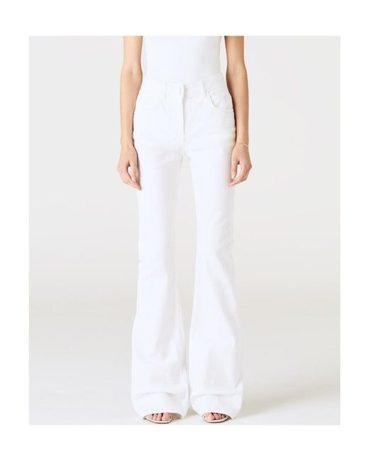 Givenchy White Bootcut Jeans