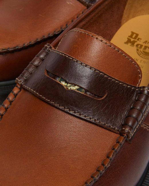 Dr. Martens Brown Penton Penny Loafers for men