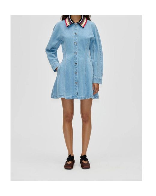 Stine Goya Blue Denim Dress