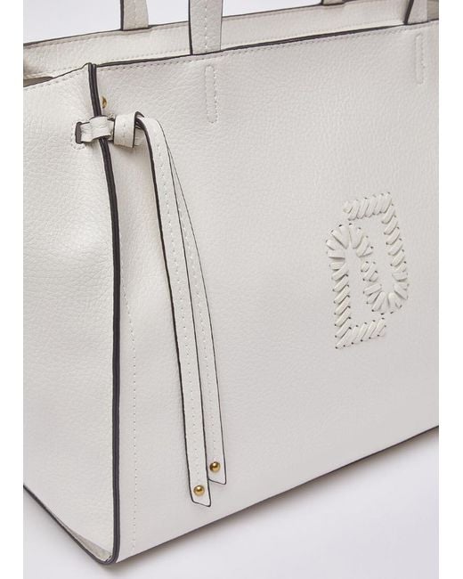 Liu Jo White Logo Detail Tote Bag