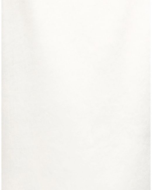 Sportmax White Solid-Color Midi Skirt