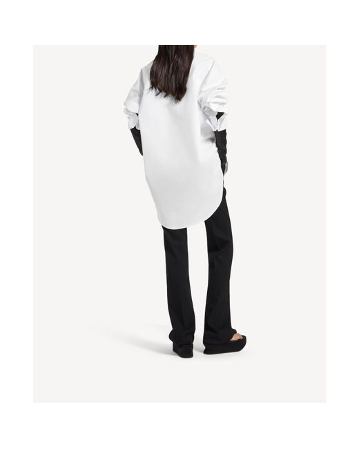 Balenciaga White Oversized Tailored Shirt