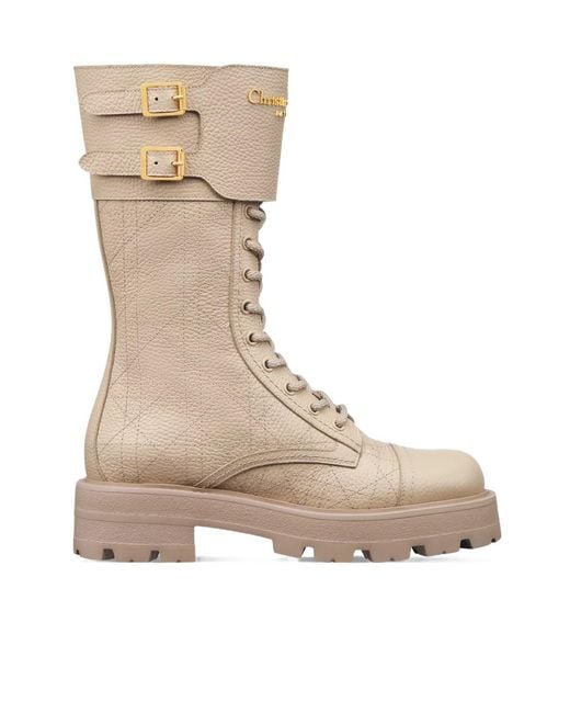 Dior Natural D-Trap Ankle Boots