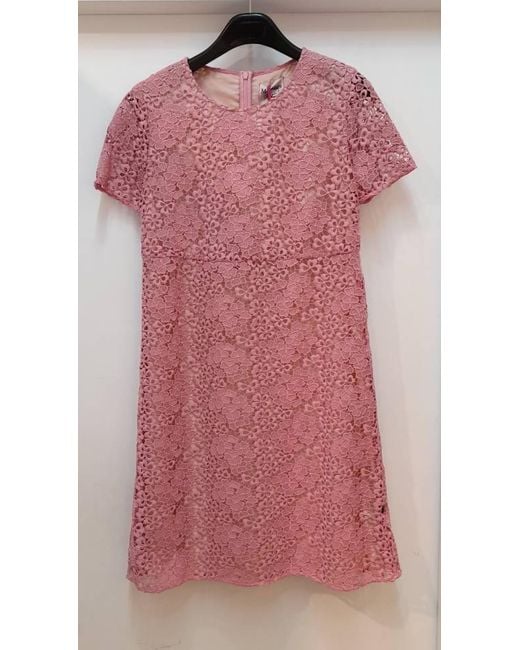 Max Mara Pink Short Sleeve Dress