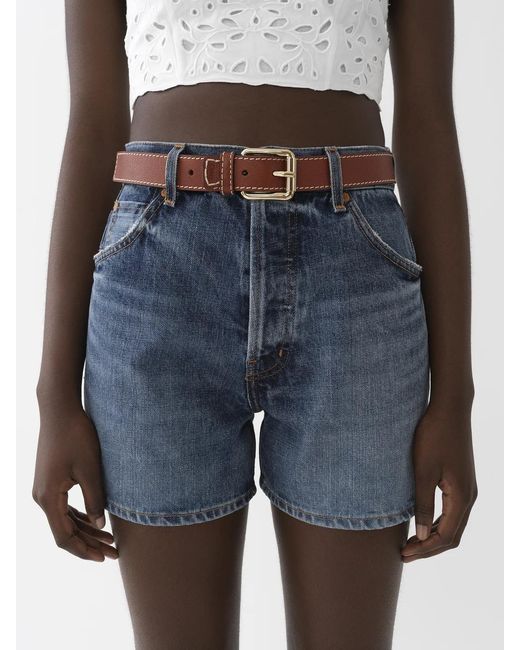 Chloé Blue Chloé High Waist Denim Shorts
