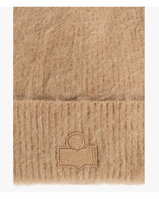 Isabel Marant Natural Ribbed Hat