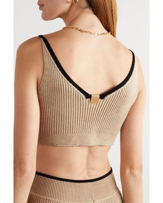 Loewe Natural V-Neck Wool Knitted Vest