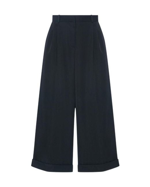 The Row Blue Lior Cuffed Trousers