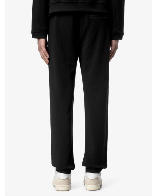 K-Way Black Philbert Drawstring Track Pants for men