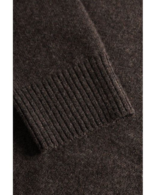 Norse Projects Brown Long-Sleeved Wool Polo Shirt for men