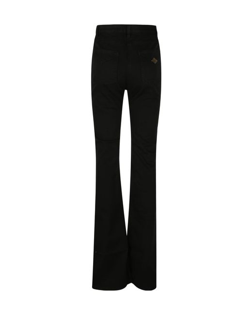 Elisabetta Franchi Black Bell-Bottom Jeans