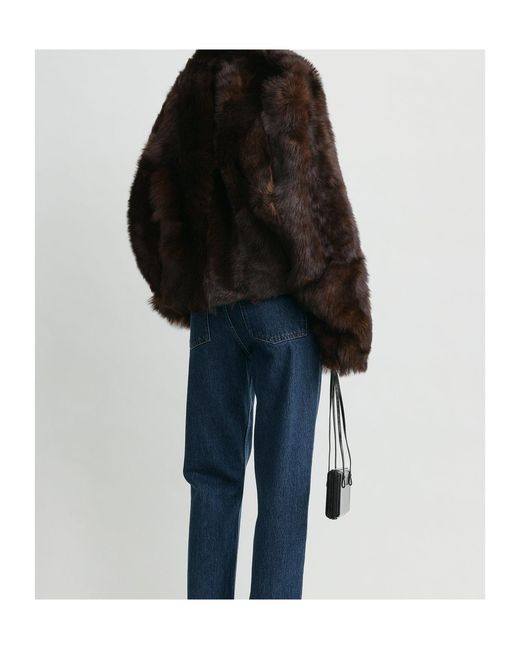Totême Black Totême Silky Shearling Jacket