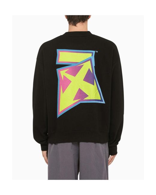 Off-White c/o Virgil Abloh Black Arrows Print Crew Neck Sweatshirt for men