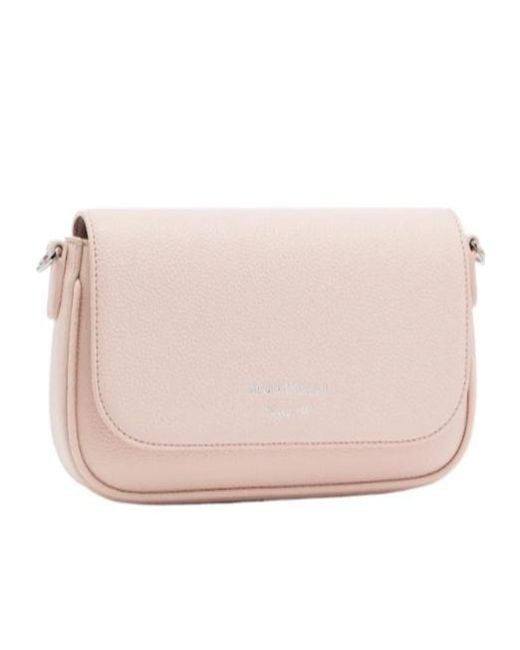 Emporio Armani Pink Logo Strap Shoulder Bag