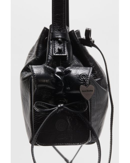 Acne Black Multipocket Mini Bucket Bag