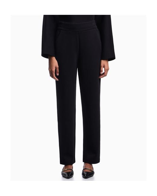 Emporio Armani Black Logo Print Joggers