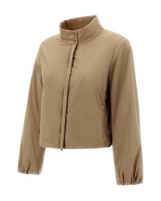 Herno Natural Logo-Plaque Water-Repellent Jacket