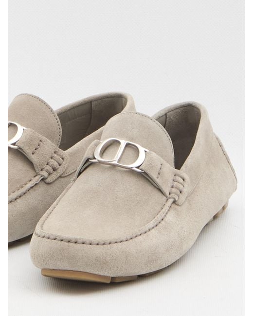 Dior Gray Odéon Loafers for men