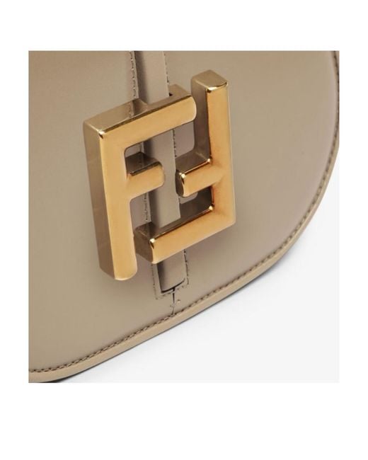 Fendi Natural C'Mon Small Satchel Bag
