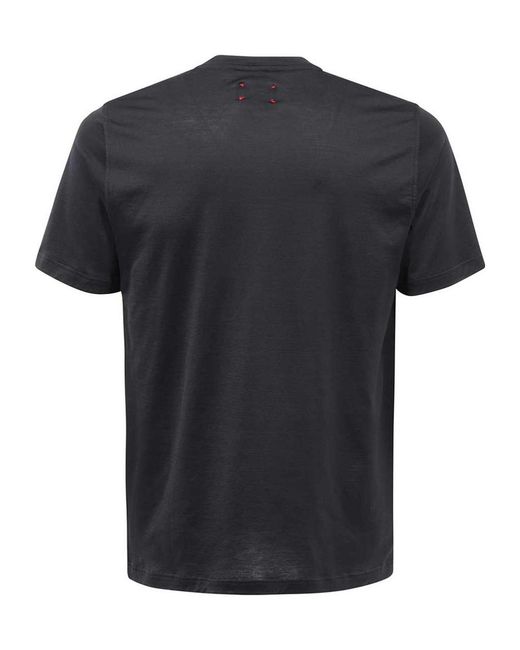 Kiton Black Short-Sleeved T-Shirt for men