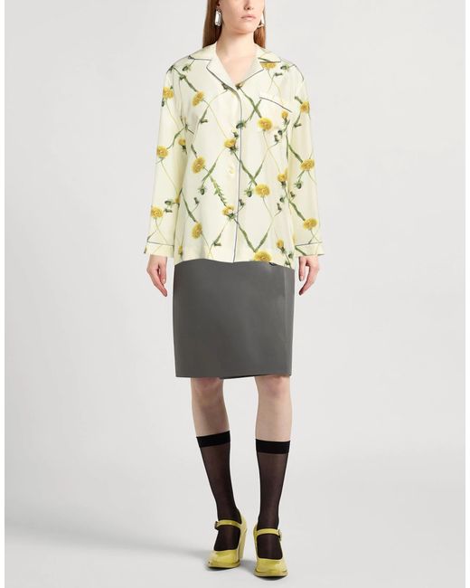 Burberry Metallic Floral Print Shirt