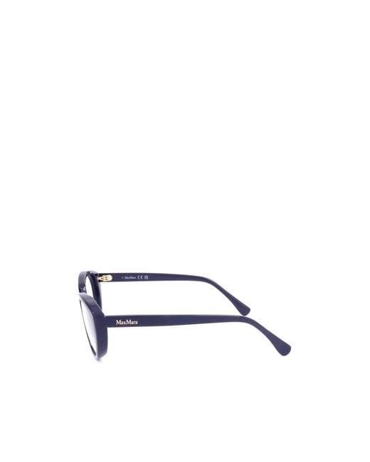 Max Mara White Cat-Eye Frame Glasses