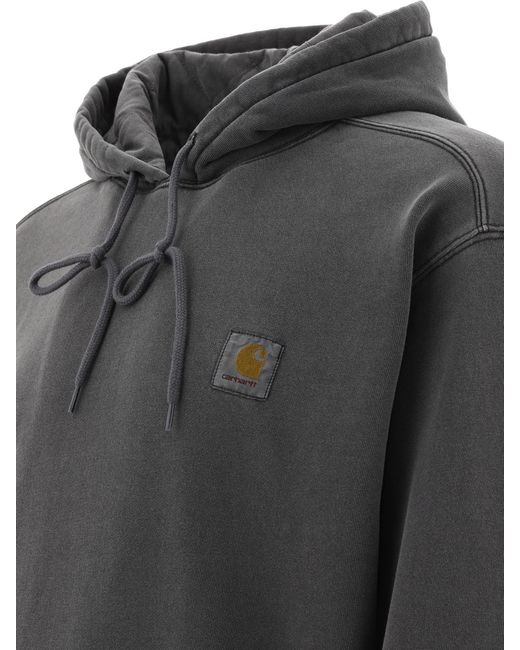 Carhartt Gray Long-Sleeved Hooded Hoodie for men
