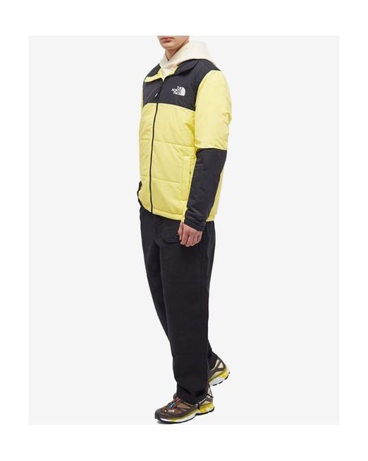 The North Face Yellow Logo Zipper Cotton Suit for men