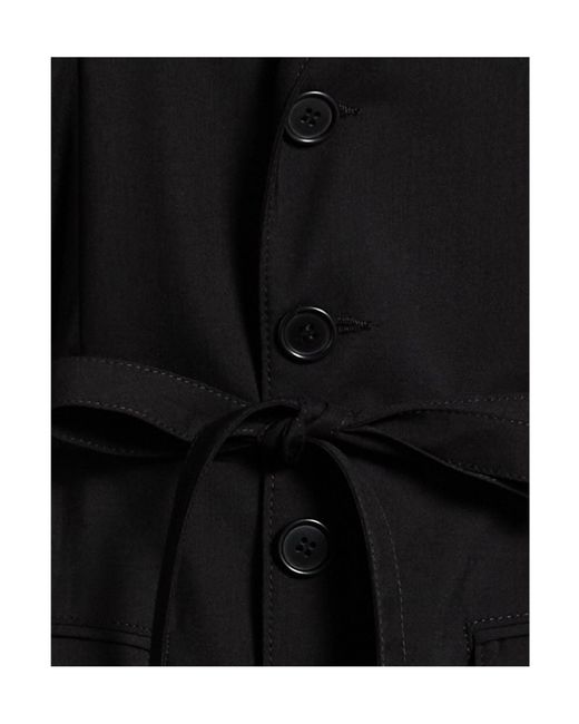 MM6 by Maison Margiela Black Full-Length Jacket