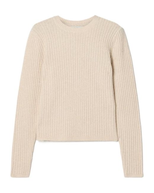 Co. Natural Long-Sleeved Crew Neck Sweater