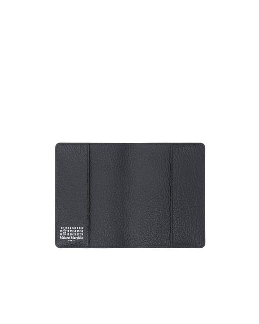 Maison Margiela Black Four-Stitch Cardholder