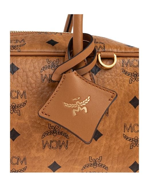 MCM Brown Aren East West Shoulder Bag