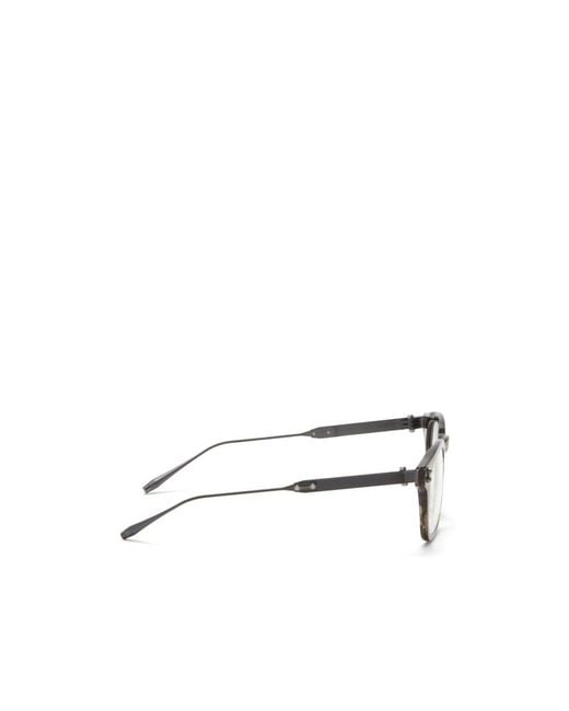 Akoni White Full-Rimmed Plano Lenses for men