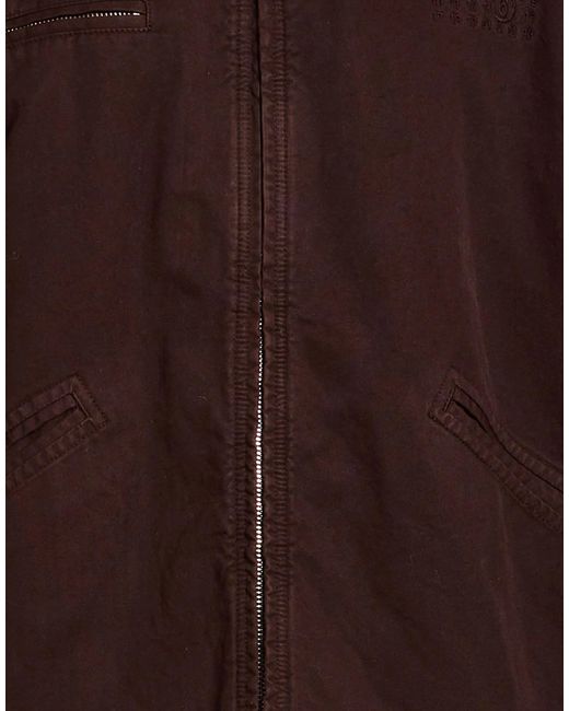 Maison Margiela Brown Collar Workwear Jacket