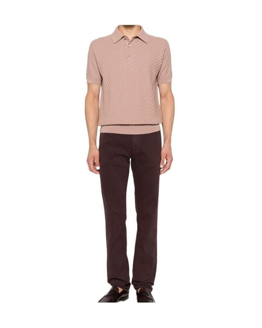 Brioni Brown Straight-Leg Jeans for men