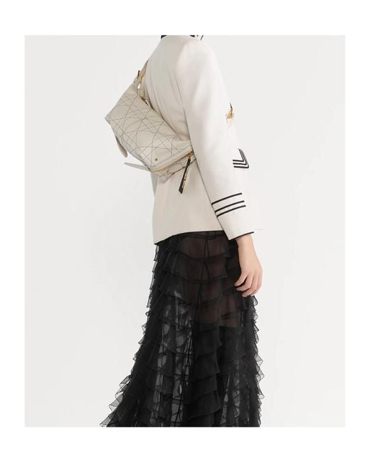 Dior White Small D-Journey Shoulder Bag