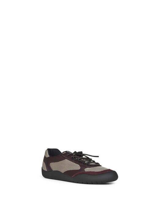 Prada Brown Lace-Up Sneakers for men
