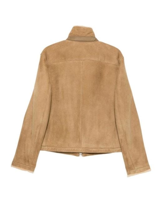 Tom Ford Natural High-Collar Jacket for men