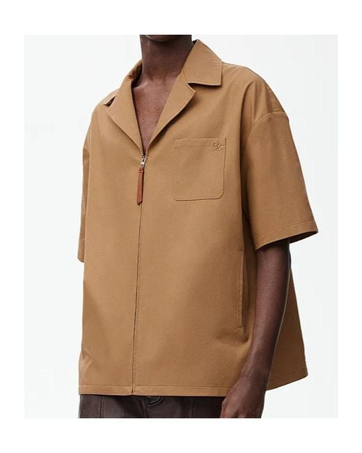 Loewe Natural Short Sleeved Shirt for men