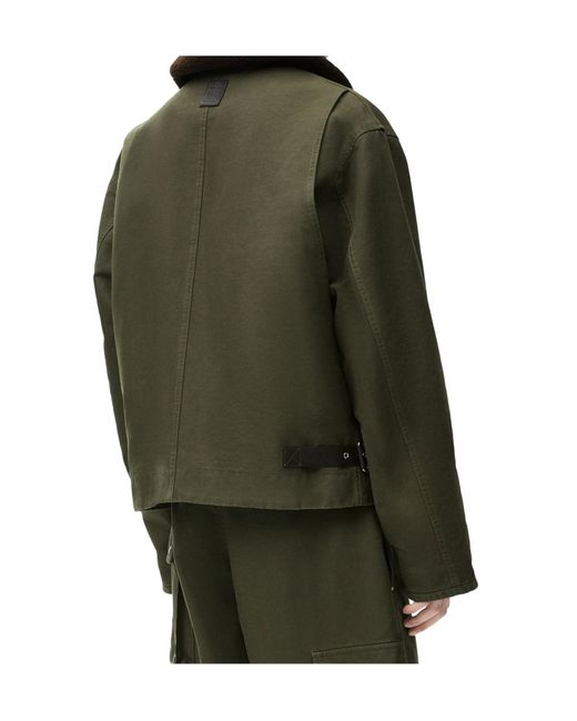 Loewe Green Jacket With Collar for men