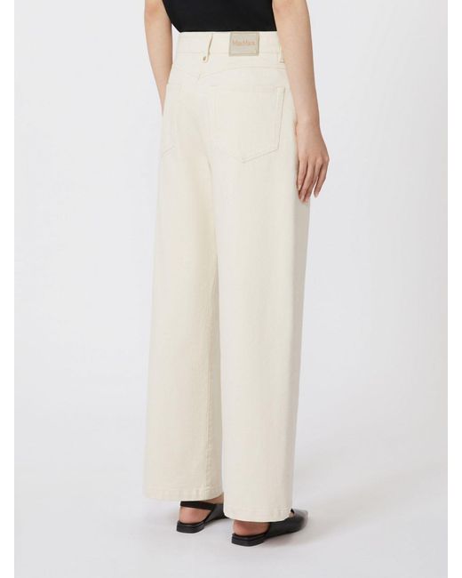 Max Mara White 'S Straight Leg Trousers