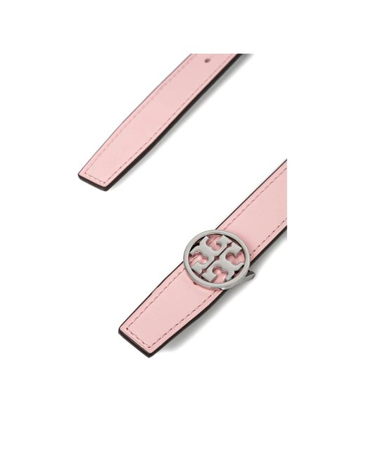 Tory Burch Pink Logo Buckle Belt