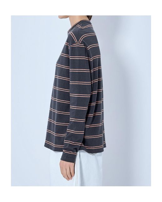 Jil Sander Black Striped Long-Sleeved T-Shirt