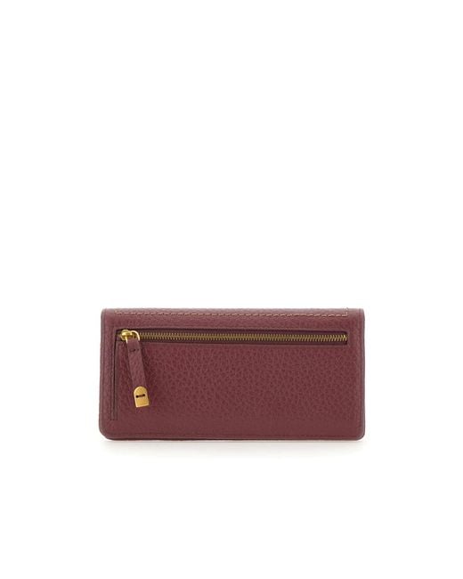 Gianni Chiarini Purple Bubble Flap Wallet