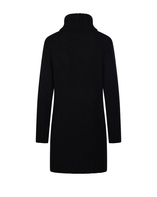 Moncler Black High-Necked Dress
